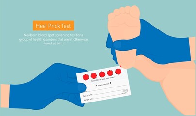 Newborn screening neonate metabolism rare paper filter Guthrie puncture pinprick collection birth childhood check