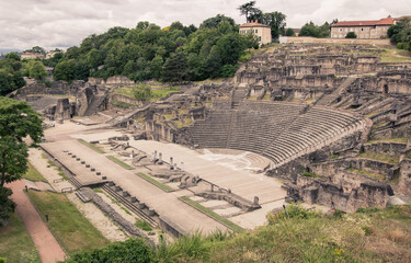 amphithéâtre romain de Lyon sur la colline de Fourvière