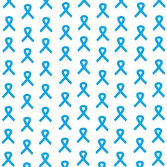 World diabetes day. Blue ribbon DIABETES. Modern style logo illustration for november month awareness campaigns