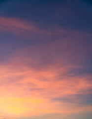 sunset in the sky vertical background 