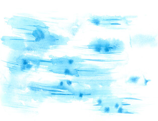 watercolor texture blue light abstraction background stains splash,