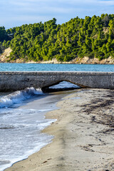 Siviri sea and beach in Halkidiki, Greece