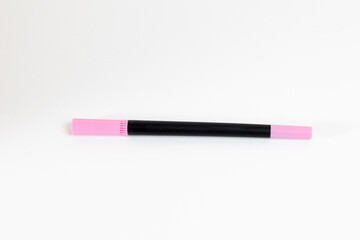 Pink. Color marker with double brush tip. Ideal for adult and children's coloring books, manga, comics, calligraphy.