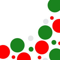 Christmas colors polka dots