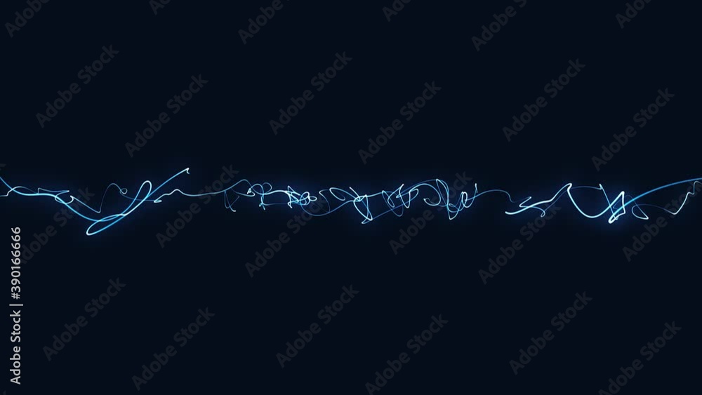 Poster abstract fractal particle lines stroke wave fx seamless loop/ 4k animation of a dynamic abstract vis