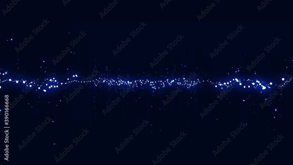 Poster abstract fractal particle lines stroke wave fx seamless loop/ 4k animation of a dynamic abstract vis