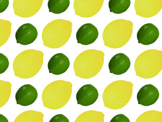 Citrus Fruits seamless pattern.Creative summer background composition