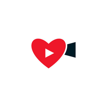 Illustration Vector Graphic of Love Cam Logo
