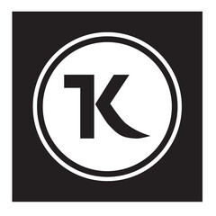 K Logo Letter Vector Illustration
