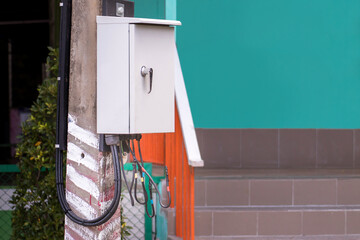 Electric control cabinet substation in factory,electricity control switch on-off