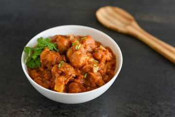 Gobi Manchurian dry and with gravy , Gobi 65 popular street food Delhi India made of cauliflower florets, Veg Manchurian chilly gobi Indo Chinese cuisine side dish of paratha , chapati , roti , Pulao