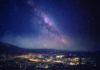 Villach Stadt bei Nacht