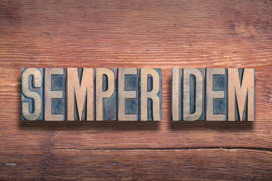 Semper idem wood