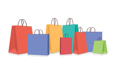 Purchased packages for an online store design on a white background