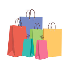 Purchased packages for an online store design on a white background