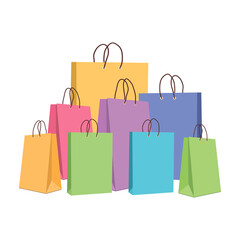 Purchased packages for an online store design on a white background