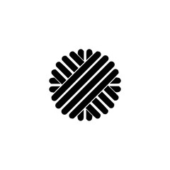 Wool icon isolated on white background