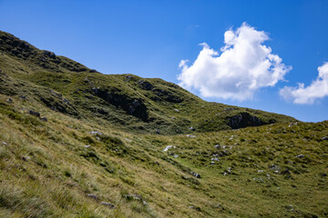 Fototapeta premium Fantastic mountains of Montenegro. Picturesque mountain landscape of Durmitor National Park, Montenegro, Europe, Balkans, Dinaric Alps, UNESCO World Heritage Site.