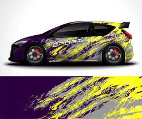 Sport car wrap design and vehicle livery