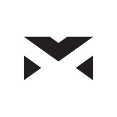 Letter M line logo design. Linear creative minimal monochrome monogram symbol. Universal elegant vector sign design. Premium business logotype. Graphic alphabet symbol for corporate business identity