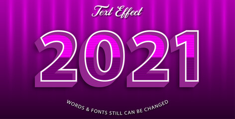 2021 editable text effect