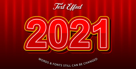 2021 editable text effect