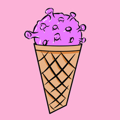 ice cream cone corona virus