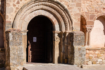 13th century rural Romanesque church of San Andrés Apóstol, Romanillos de Atienza, Guadalajara province, Spain
