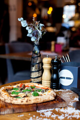 Pizza and salad