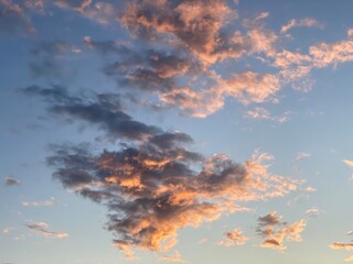 Fototapeta premium red sky and clouds