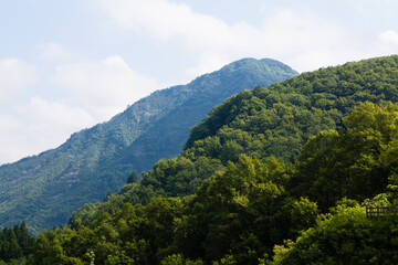大谷ダムから見た山々