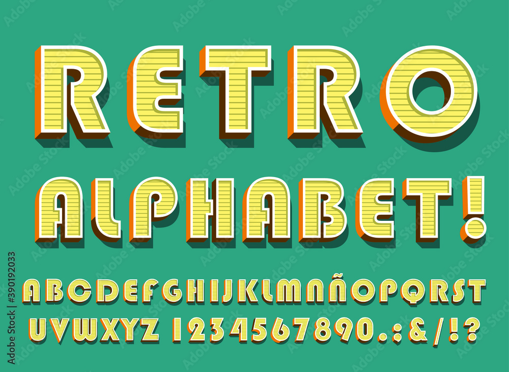 Poster high quality modern festive alphabet on color background . isolated vector elements