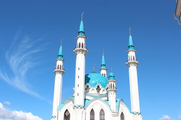 Fototapeta na wymiar blue mosque country