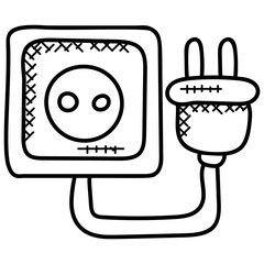 
Socket connects an electrical device to a power supply
