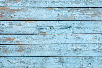 Vintage wood background with peeling paint, wood wall board