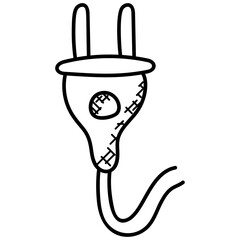 
An electronic hardware used  to make connection between socket and device, electric plug 
