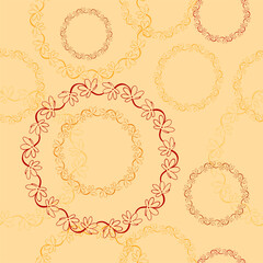 Modern seamless texture. Seamless pattern with doodle brush. Vector EPS 10 illustration.