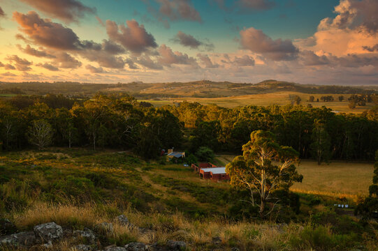 Sunset in the valley, Tandil, Buenos Aires, Argentina   