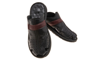 leather shoes isolated