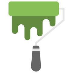 
A paint roller icon for renovation and improvement
