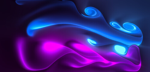 Computer generated artificial rainbow fluid texture