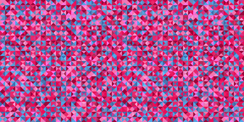 Tiled background. Multicolored seamless texture with many triangles. Geometric colorful wallpaper. Image for flyer, banner or textile
