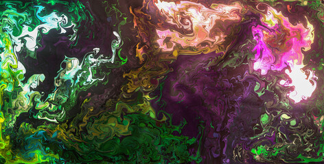 Computer generated artificial rainbow fluid texture