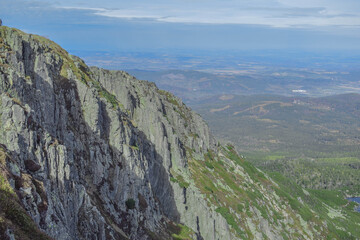 Fototapeta premium landscape in the mountains rock