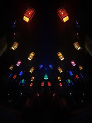 Red Lantern closeup photos. Red wallpaper. Diwali lantern.