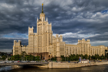 Fototapeta na wymiar Stalinist architecture in Moscow