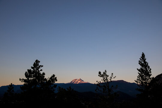 Mount Garibaldi at sunset