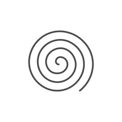 Spiral or swirl line outline icon
