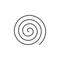 Spiral or swirl line outline icon