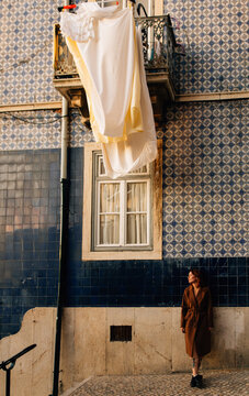 young woman in Portugal.